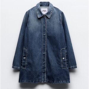 Zara Denim Trench Coat